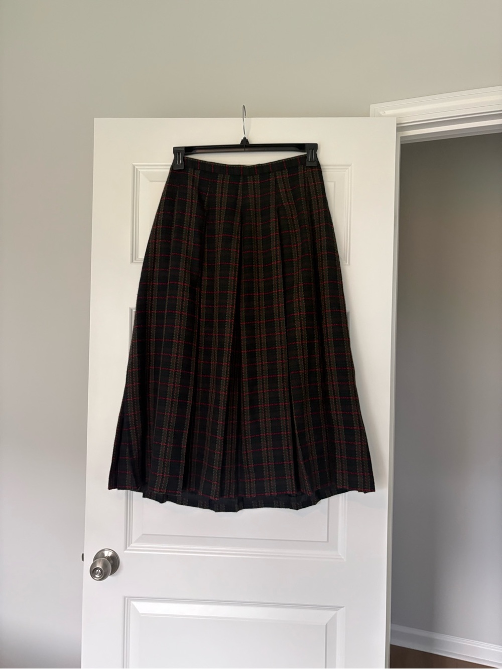 Vintage 100% Wool USA Made Pendleton Inspired Skirt Holiday Cottgecore Cabincore